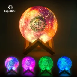 Equantu Galaxy Moon Lamp Quran Speaker with APP & Remote QB512